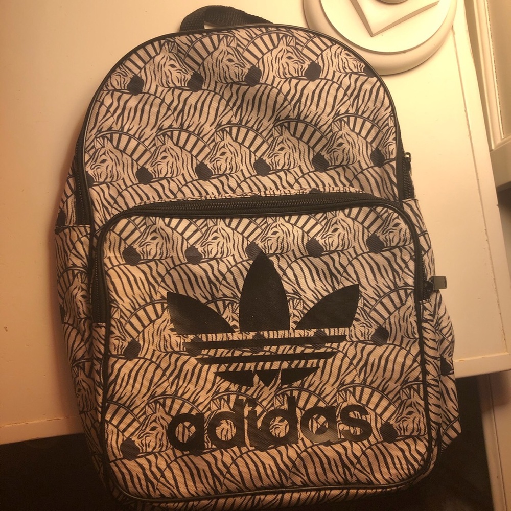Zebra adidas backpack